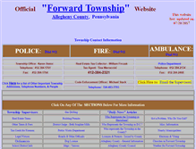 Tablet Screenshot of forwardtownship.com
